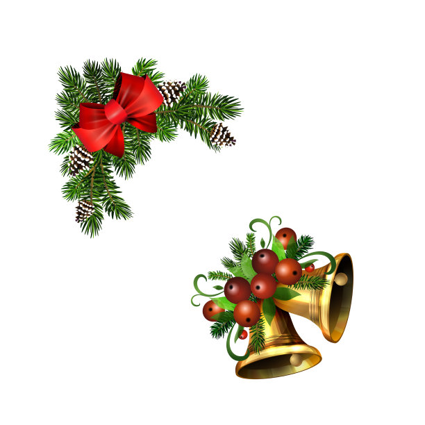 圣诞冬青早午餐装饰图片下载