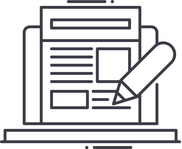 写文章图标线性隔离图片下载