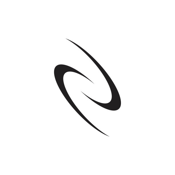 抽象曲线运动圆标志图片下载