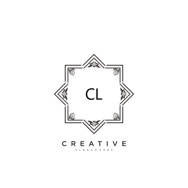 Cl美最初的标志艺术书法标志图片下载