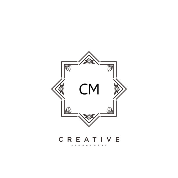 Cm美最初的标志艺术书法标志图片下载