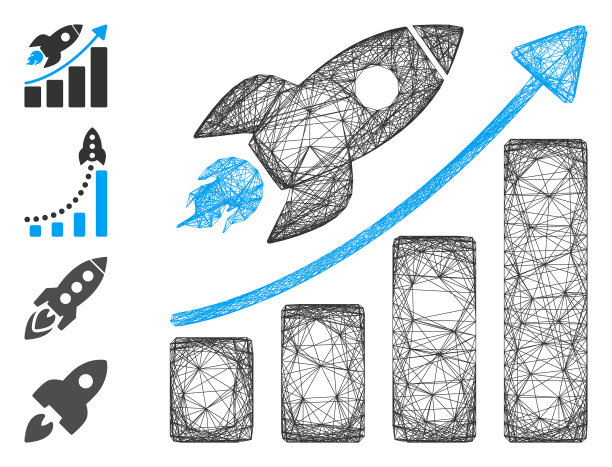 网络火箭启动图网格图片下载