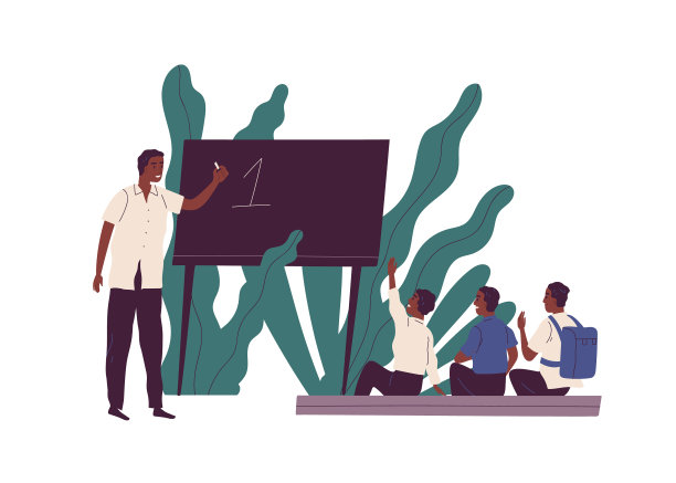 一位非裔美国教师向学生解释数学图片下载