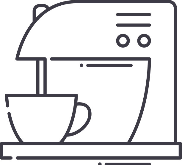 厨房搅拌器图标线性隔离图片下载