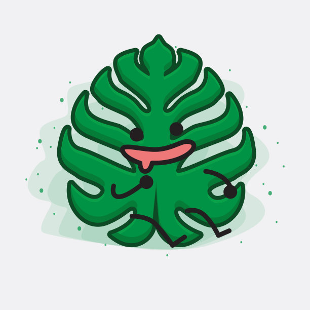 可爱的叶子性格图片下载