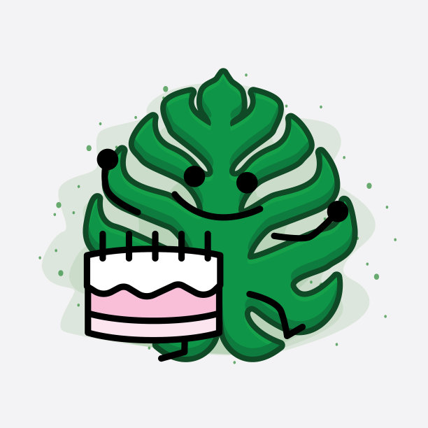 可爱的叶子性格图片下载