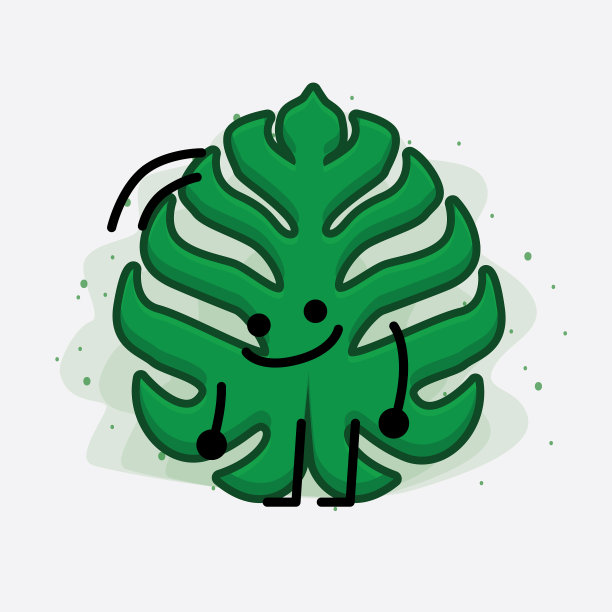 可爱的叶子性格图片下载