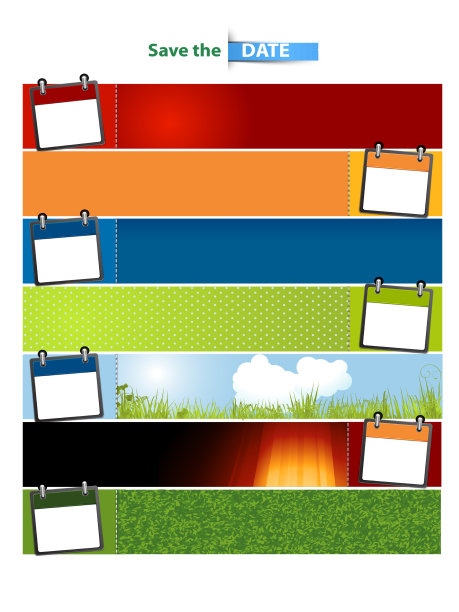 空白日历横幅背景图片下载