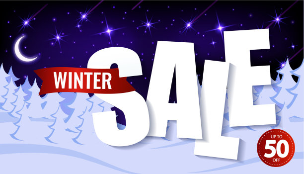 纸质文本冬季销售高达50%上图片下载