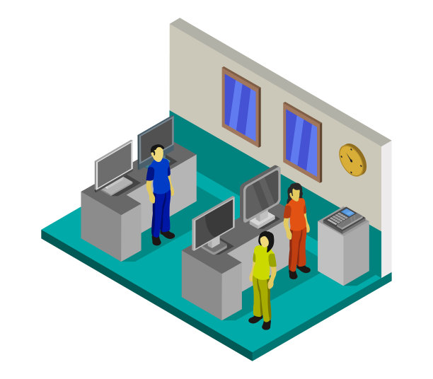 家电铺上等距白色图片下载