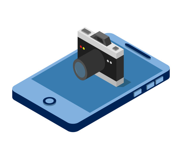 白色背景上的智能手机图片下载