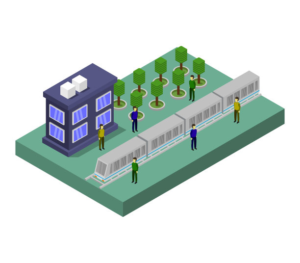 等距火车站内图片下载
