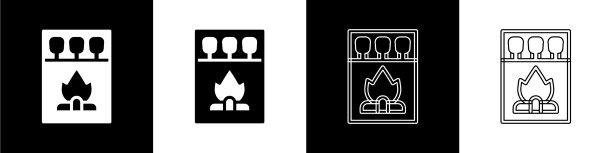 设置打开火柴盒和火柴图标隔离图片下载