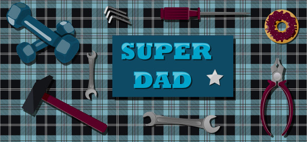 贺卡与父亲节，保卫节图片下载