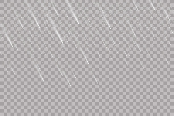 雨透明模板背景落下图片下载