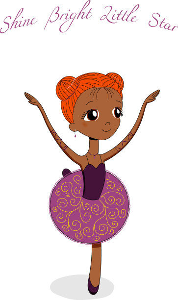 可爱的小芭蕾舞演员图片下载