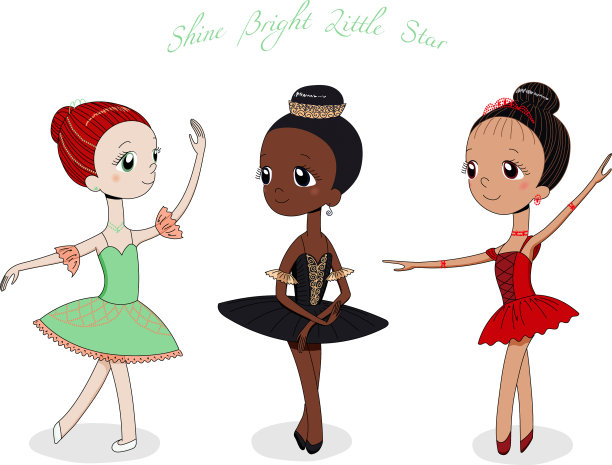 可爱的小芭蕾舞演员图片下载