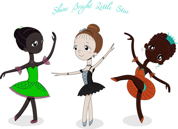 可爱的小芭蕾舞演员图片下载