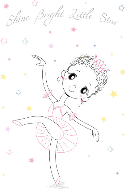 可爱的小芭蕾舞演员图片下载