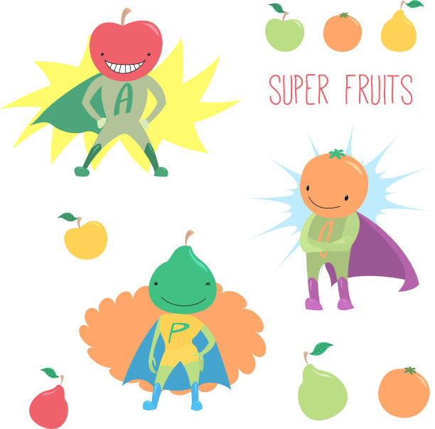 超级英雄的水果图片下载