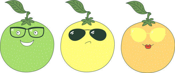 玻璃贴纸上的葡萄柚图片下载