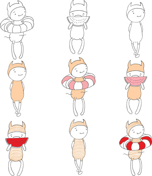 卡通人物的活动图片下载