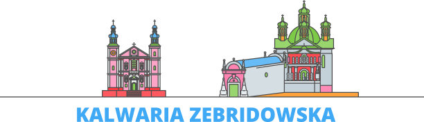 波兰卡瓦里亚泽布日多夫斯卡线城市景观平坦图片下载