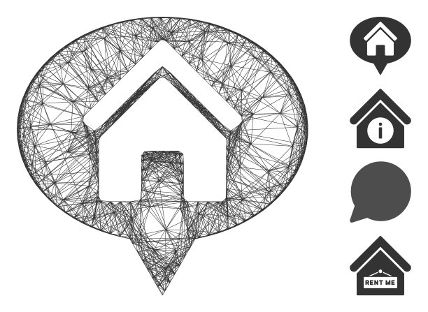 网络房子信息气球网图片下载