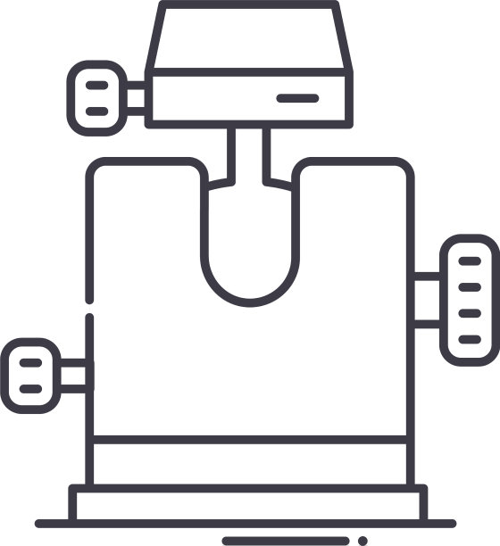 三脚架球头图标线性隔离图片下载