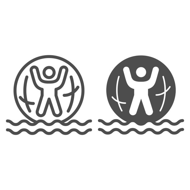 充气球，里面有人在水线和图片下载