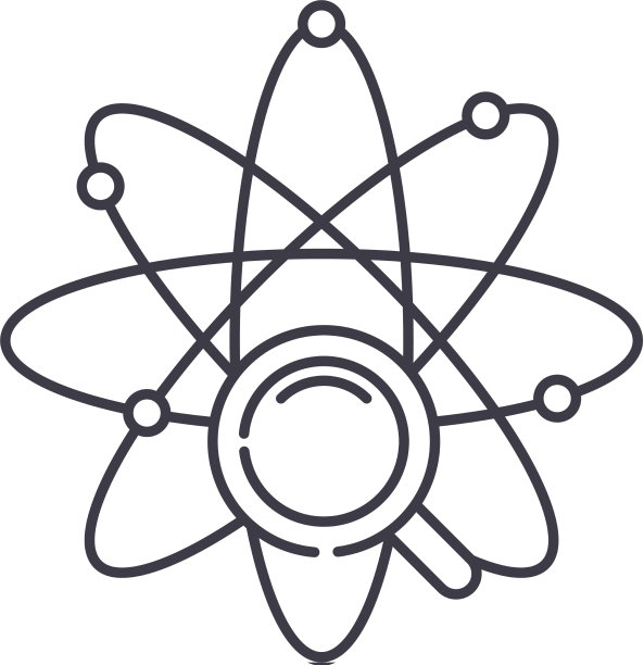 科学icon线形孤立薄图片下载