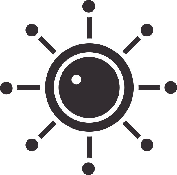 生物病毒科学元素剪影图标图片下载