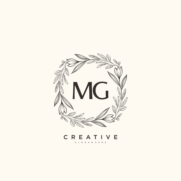 Mg美最初的标志艺术书法标志图片下载