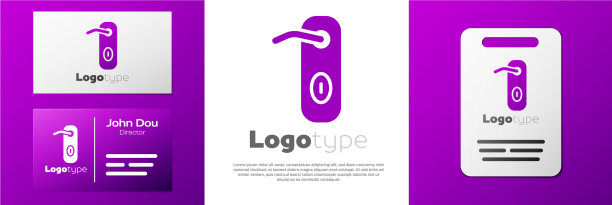 标识式门把手图标孤立在白色图片下载