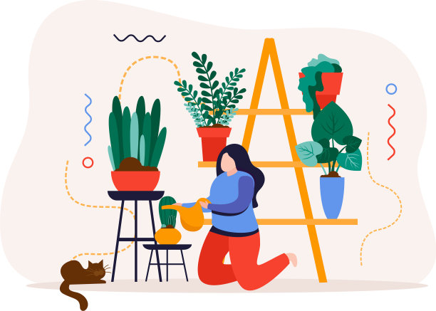 家庭花园的背景图片下载