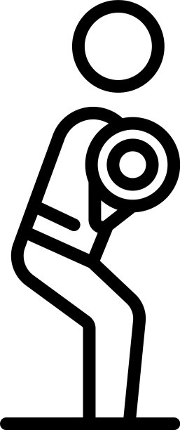 健康晨练图标轮廓风格图片下载