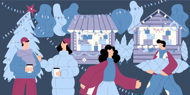圣诞市场图片下载