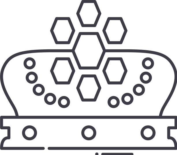 皇冠图标线性孤立薄图片下载
