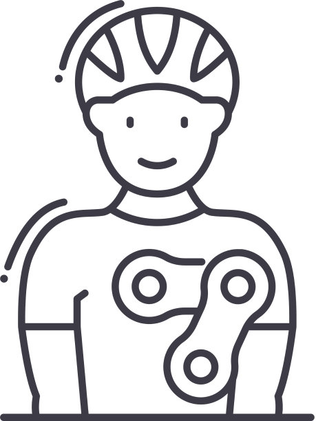 循环图标线性隔离薄图片下载