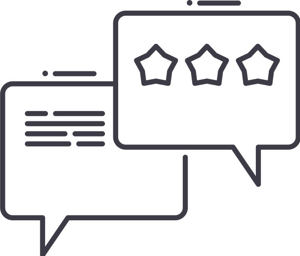 客户反馈概念图标线性隔离图片下载