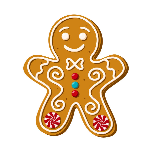 圣诞姜饼人自制糖果图片下载