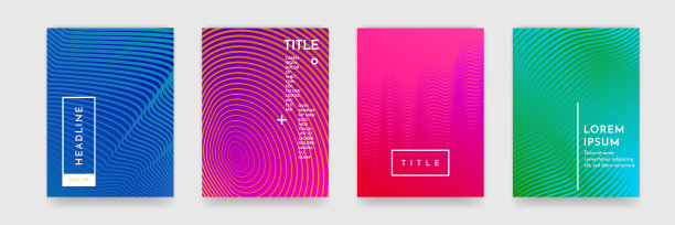 抽象图案纹理书小册子海报图片下载