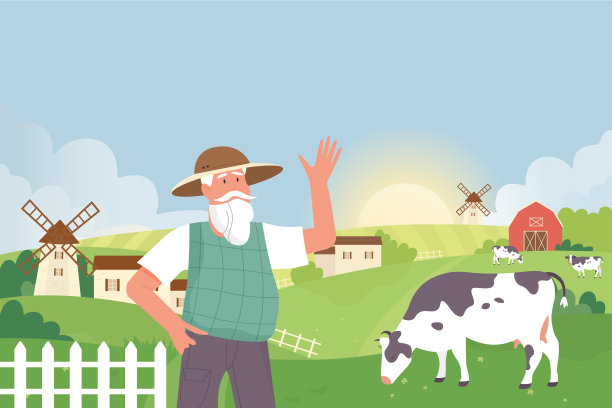 农民在农田乡村景观农村图片下载