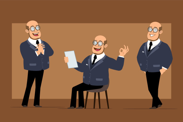 卡通扁教授man人物设定图片下载