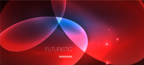 霓虹椭圆抽象背景闪亮明亮图片下载