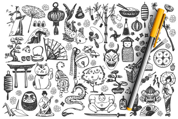 日本手绘涂鸦集图片下载