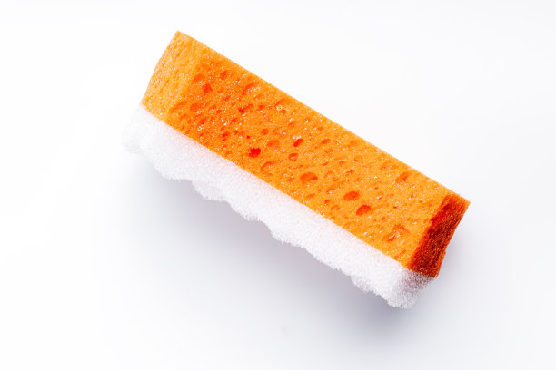 浴海绵隔离在白色背景上。个人身体护理工具裁剪。卫生的概念图片下载