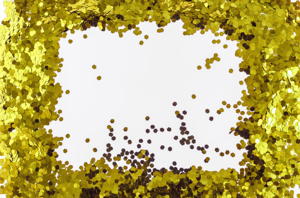 中间的kopi空间用明亮的金色蛇纹石制成的3d照片纹理框架图片下载