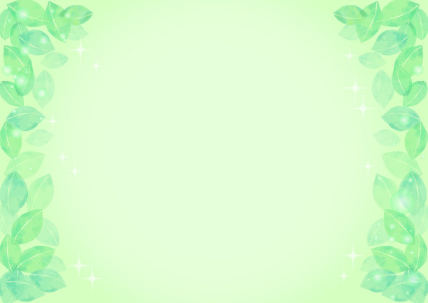 绿叶抽象框架2图片下载