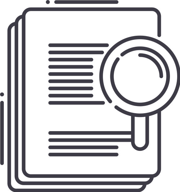 数据研究图标线性孤立图片下载